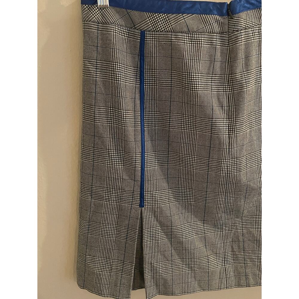 Lane Bryant Plaid A-Line Skirt Blue Trim Size 14 - Picture 5 of 11